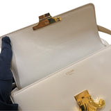 セリーヌ CELINE ショルダーバッグ クロード 194143 ベージュ/ゴールド金具 カーフ レディース ショルダーバッグ