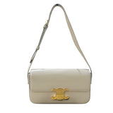 セリーヌ CELINE ショルダーバッグ クロード 194143 ベージュ/ゴールド金具 カーフ レディース ショルダーバッグ