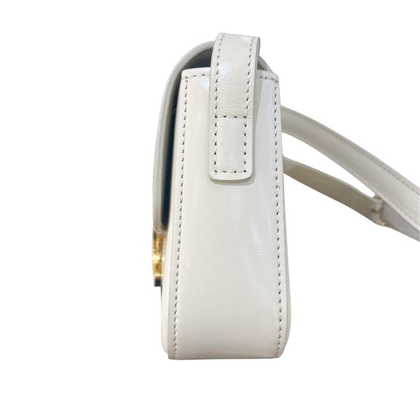 セリーヌ CELINE ショルダーバッグ クロード 194143 ベージュ/ゴールド金具 カーフ レディース ショルダーバッグ