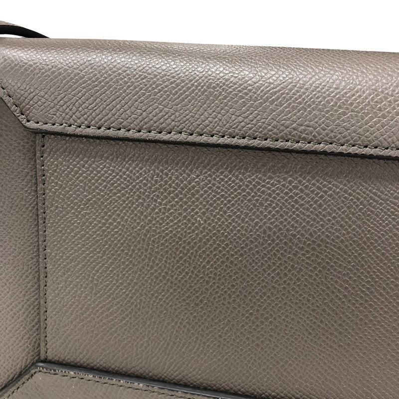 セリーヌ CELINE ベルトバッグ マイクロ 189153 グレー ゴールド金具 ドラムドカーフ レディース ハンドバッグ