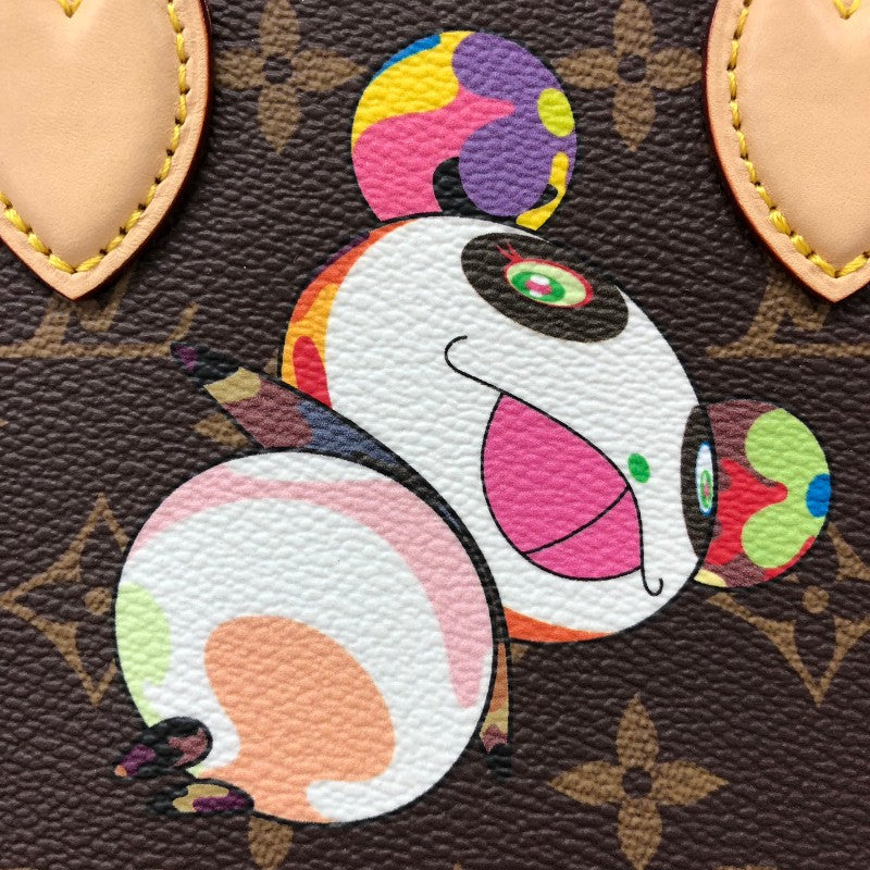 ルイ・ヴィトン LOUIS VUITTON オンザゴーBB パンダ 村上隆コラボ M13668 モノグラム×ピンク レディース ハンドバッグ