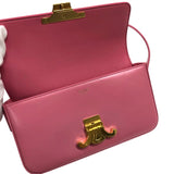 セリーヌ CELINE ショルダーバッグ クロード 194143 ピンク ゴールド金具 カーフ レディース ショルダーバッグ