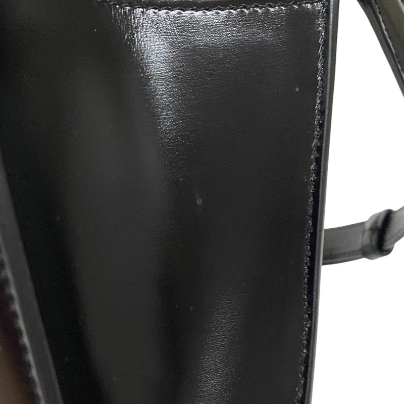 セリーヌ CELINE トリオンフ ストラップバッグ 195263 ブラック ゴールド金具 シャイニーカーフ レディース ショルダーバッグ
