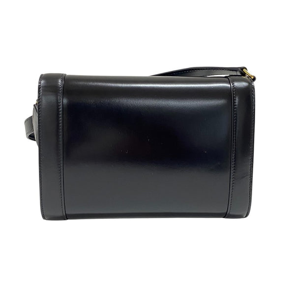 セリーヌ CELINE トリオンフ ストラップバッグ 195263 ブラック ゴールド金具 シャイニーカーフ レディース ショルダーバッグ