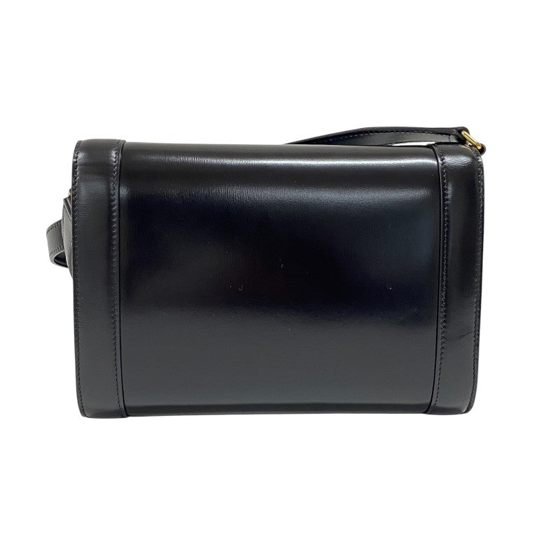 セリーヌ CELINE トリオンフ ストラップバッグ 195263 ブラック ゴールド金具 シャイニーカーフ レディース ショルダーバッグ