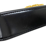 セリーヌ CELINE チェーンショルダーバッグ クロード 115203 ブラック ゴールド金具 カーフ レディース