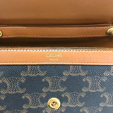 セリーヌ CELINE トリオンフチェーンウォレット 10I822 タン ゴールド金具 カーフ トリオンフキャンバス レディース ショルダーバッグ