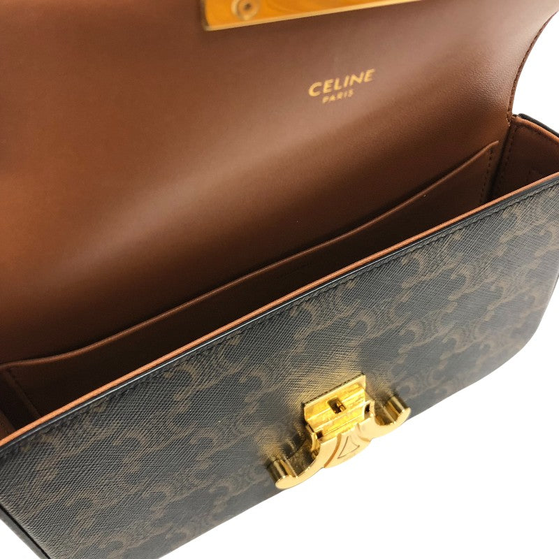 セリーヌ CELINE ショルダーバッグ クロード 194142 タン トリオンフキャンバス レディース ショルダーバッグ
