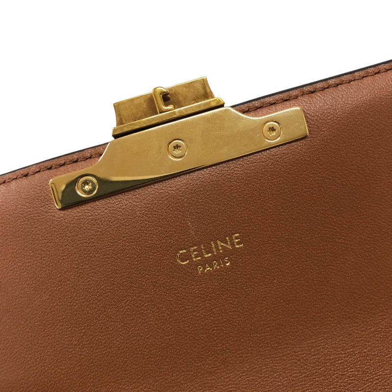 セリーヌ CELINE ショルダーバッグ クロード 194142 タン トリオンフキャンバス レディース ショルダーバッグ