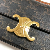 セリーヌ CELINE ショルダーバッグ クロード 194142 タン トリオンフキャンバス レディース ショルダーバッグ