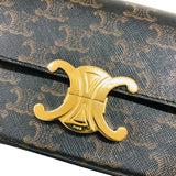セリーヌ CELINE ショルダーバッグ クロード 194142 タン トリオンフキャンバス レディース ショルダーバッグ