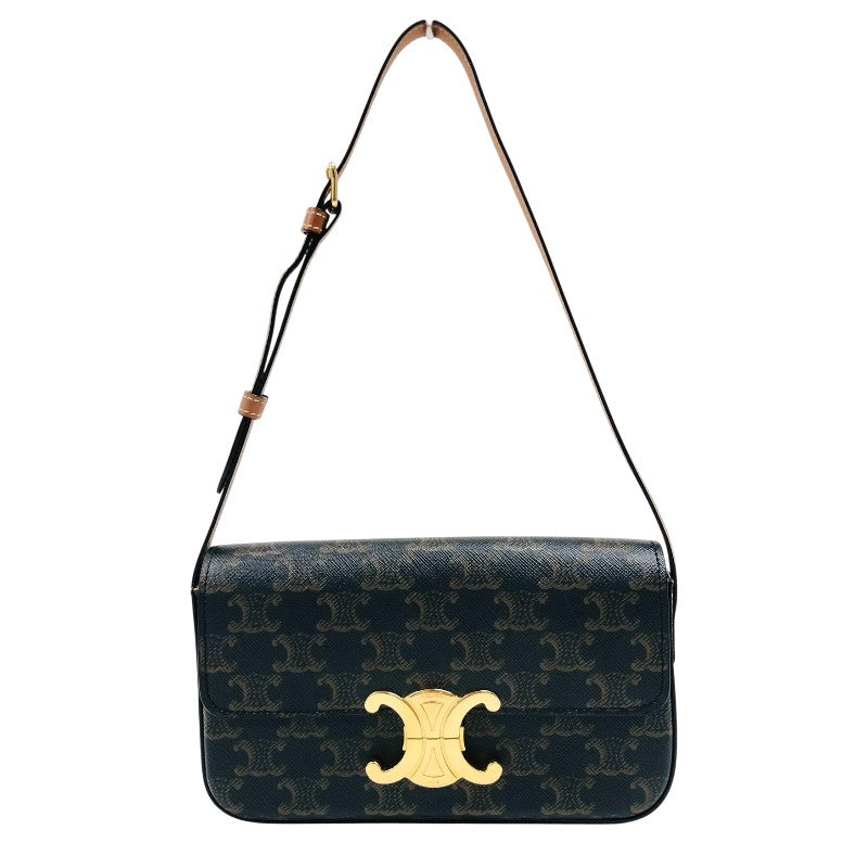 セリーヌ CELINE ショルダーバッグ クロード 194142 タン トリオンフキャンバス レディース ショルダーバッグ
