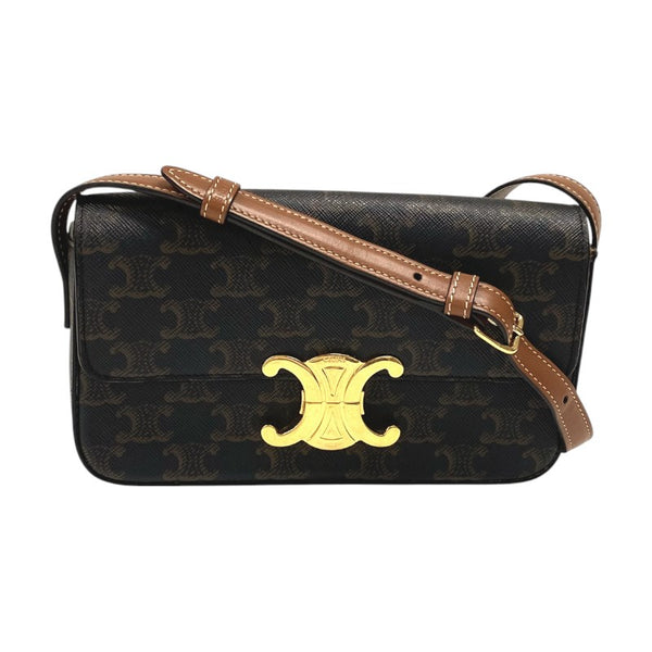 セリーヌ CELINE ショルダーバッグ クロード 194142 タン トリオンフキャンバス レディース