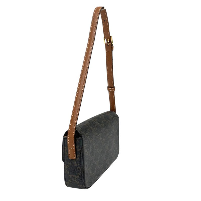 セリーヌ CELINE ショルダーバッグ クロード 194142 タン トリオンフキャンバス レディース