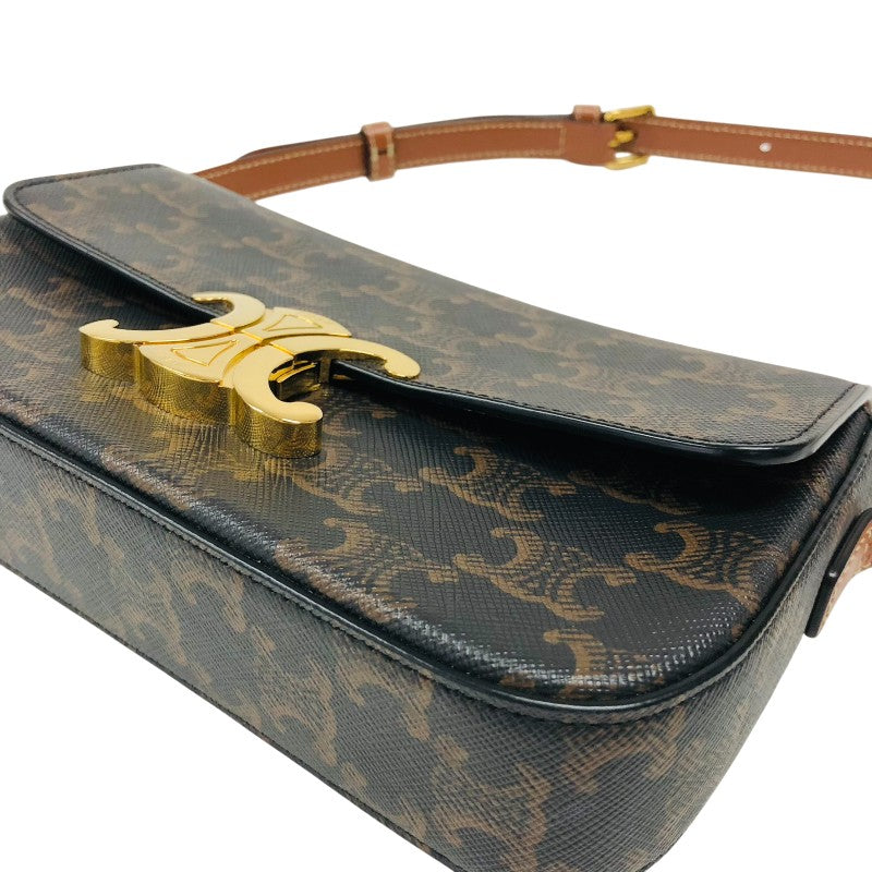 セリーヌ CELINE ショルダーバッグ クロード 194142 タン トリオンフキャンバス レディース ショルダーバッグ
