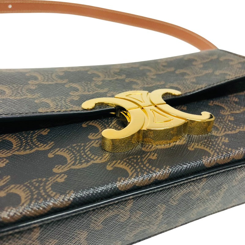 セリーヌ CELINE ショルダーバッグ クロード 194142 タン トリオンフキャンバス レディース ショルダーバッグ