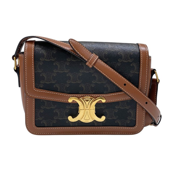 セリーヌ CELINE ティーン トリオンフ バッグ 188882 タン トリオンフキャンバス レディース ショルダーバッグ