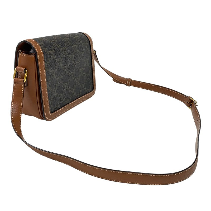 セリーヌ CELINE ティーン トリオンフ バッグ 188882 タン トリオンフキャンバス レディース ショルダーバッグ