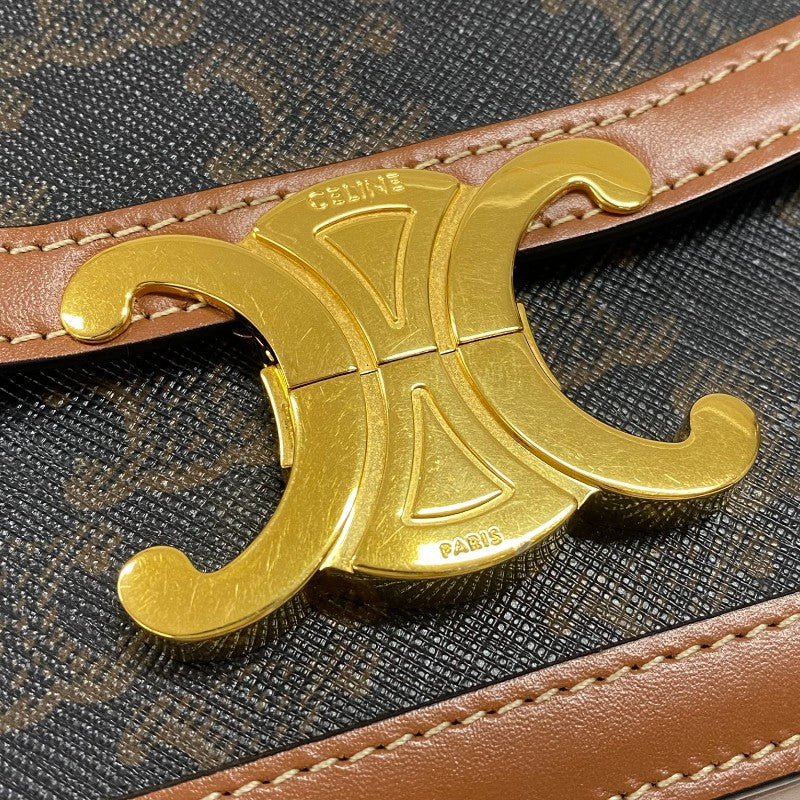 セリーヌ CELINE ティーン トリオンフ バッグ 188882 タン トリオンフキャンバス レディース ショルダーバッグ