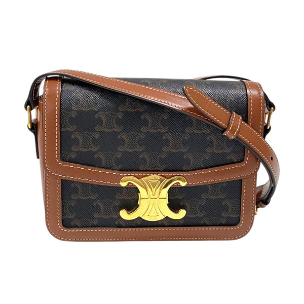 セリーヌ CELINE ティーン トリオンフ バッグ 188882 タン トリオンフキャンバス レディース ショルダーバッグ