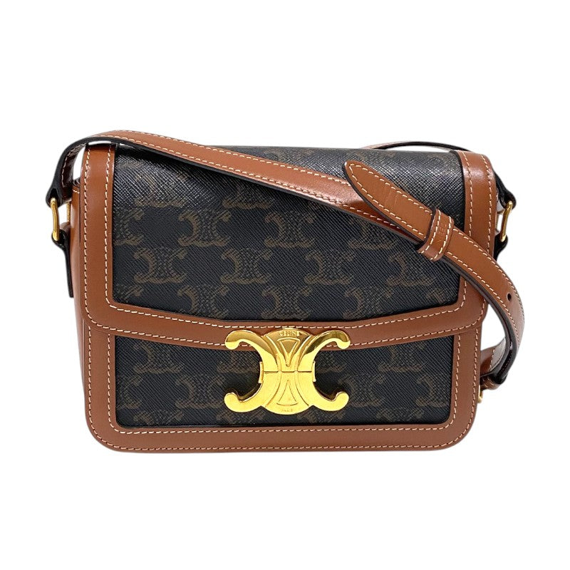 セリーヌ CELINE ティーン トリオンフ バッグ 188882 タン トリオンフキャンバス レディース ショルダーバッグ