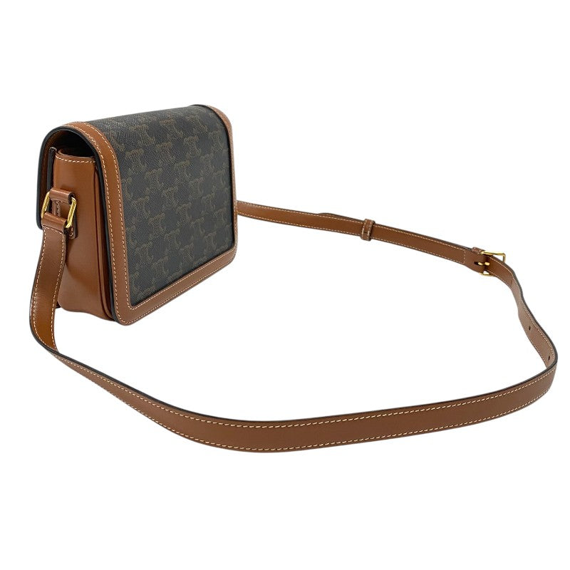 セリーヌ CELINE ティーン トリオンフ バッグ 188882 タン トリオンフキャンバス レディース ショルダーバッグ