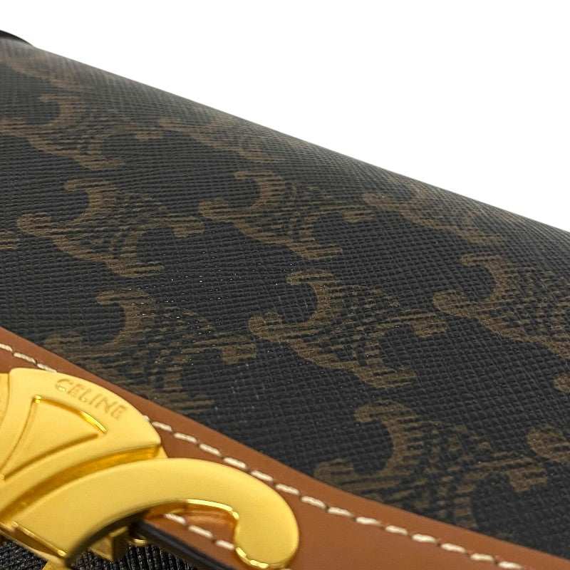 セリーヌ CELINE ティーン トリオンフ バッグ 188882 タン トリオンフキャンバス レディース ショルダーバッグ