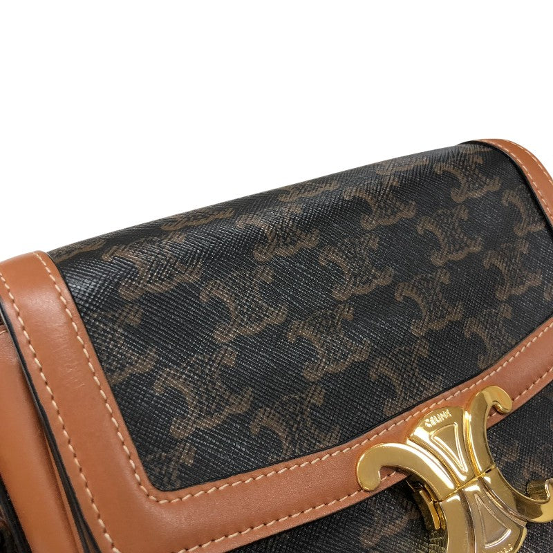 セリーヌ CELINE ティーン トリオンフ バッグ 188882 タン トリオンフキャンバス レディース ショルダーバッグ