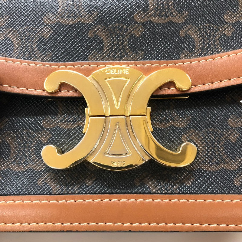 セリーヌ CELINE ティーン トリオンフ バッグ 188882 タン トリオンフキャンバス レディース ショルダーバッグ