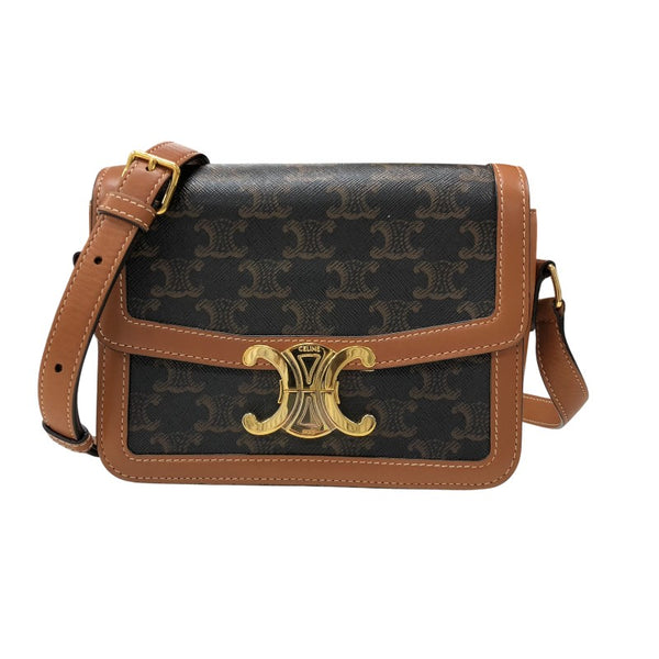セリーヌ CELINE ティーン トリオンフ バッグ 188882 タン トリオンフキャンバス レディース ショルダーバッグ