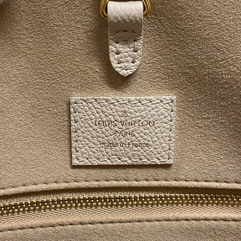 ルイ・ヴィトン LOUIS VUITTON オンザゴーMM M46060 カーキ モノグラム・アンプラント レディース トートバッグ ショルダーバッグ