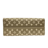 ルイ・ヴィトン LOUIS VUITTON オンザゴーMM M46060 カーキ モノグラム・アンプラント レディース トートバッグ ショルダーバッグ