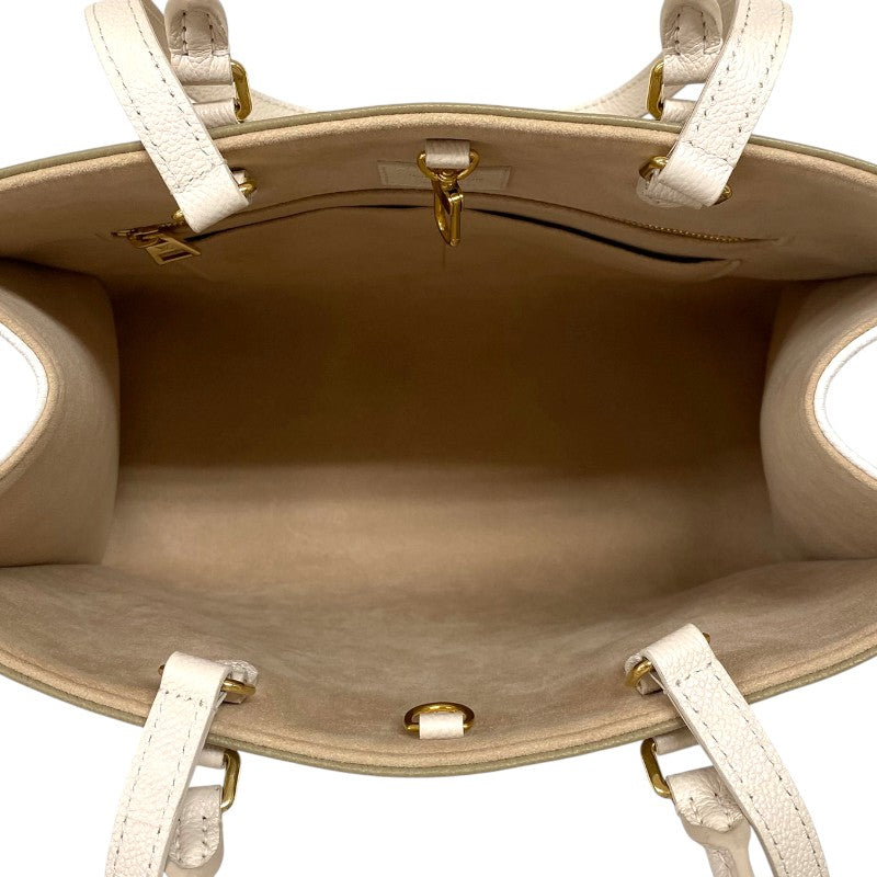 ルイ・ヴィトン LOUIS VUITTON オンザゴーMM M46060 カーキ モノグラム・アンプラント レディース トートバッグ ショルダーバッグ