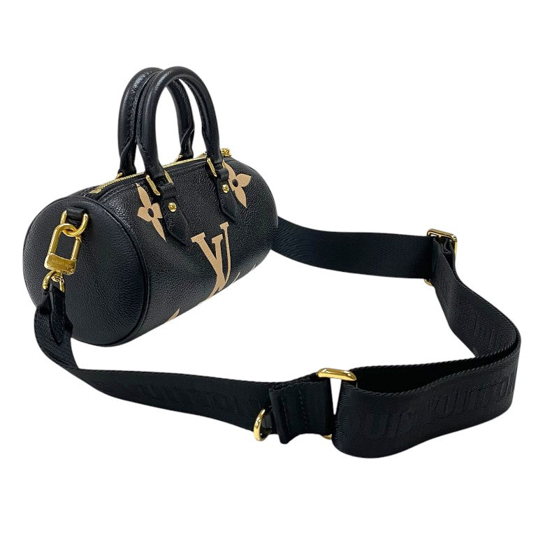 ルイ・ヴィトン LOUIS VUITTON パピヨンBB M45980 ブラック ゴールド金具 モノグラム・アンプラント レディース ショルダーバッグ