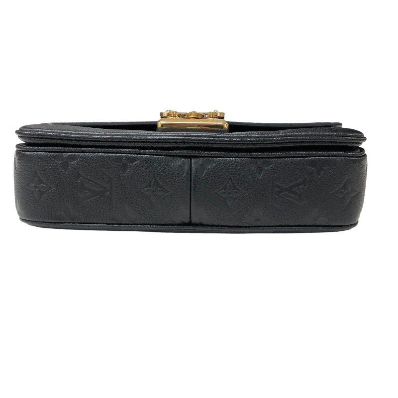 ルイ・ヴィトン LOUIS VUITTON サック・マルソー M46200 ブラック ゴールド金具 モノグラム・アンプラントレザー レディース ショルダーバッグ