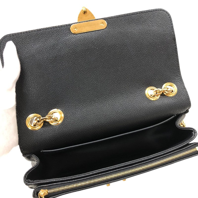 ルイ・ヴィトン LOUIS VUITTON サック・マルソー M46200 ブラック ゴールド金具 モノグラム・アンプラントレザー レディース ショルダーバッグ