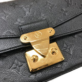 ルイ・ヴィトン LOUIS VUITTON サック・マルソー M46200 ブラック ゴールド金具 モノグラム・アンプラントレザー レディース ショルダーバッグ
