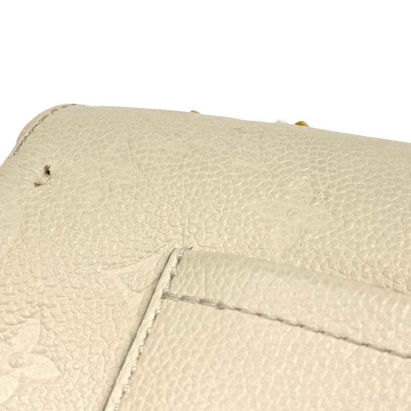ルイ・ヴィトン LOUIS VUITTON マルソー M46201 クレーム ゴールド金具 モノグラム・アンプラント レディース ショルダーバッグ