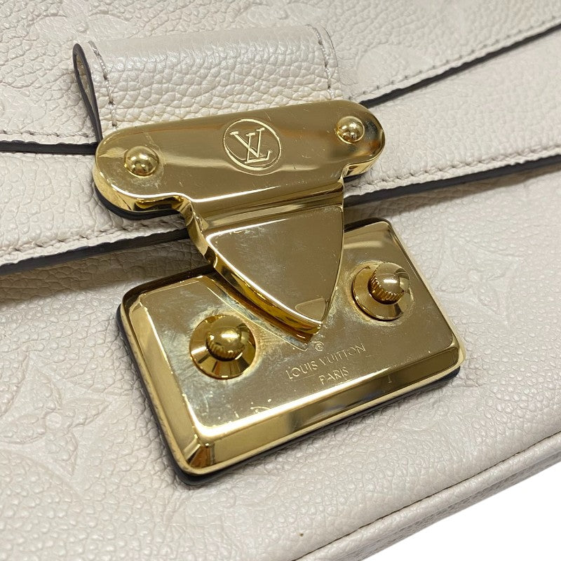 ルイ・ヴィトン LOUIS VUITTON マルソー M46201 クレーム ゴールド金具 モノグラム・アンプラント レディース ショルダーバッグ