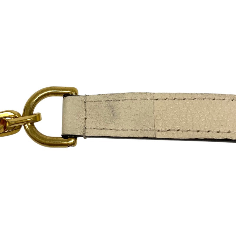 ルイ・ヴィトン LOUIS VUITTON マルソー M46201 クレーム ゴールド金具 モノグラム・アンプラント レディース ショルダーバッグ