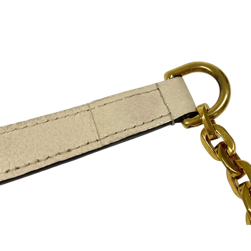 ルイ・ヴィトン LOUIS VUITTON マルソー M46201 クレーム ゴールド金具 モノグラム・アンプラント レディース ショルダーバッグ