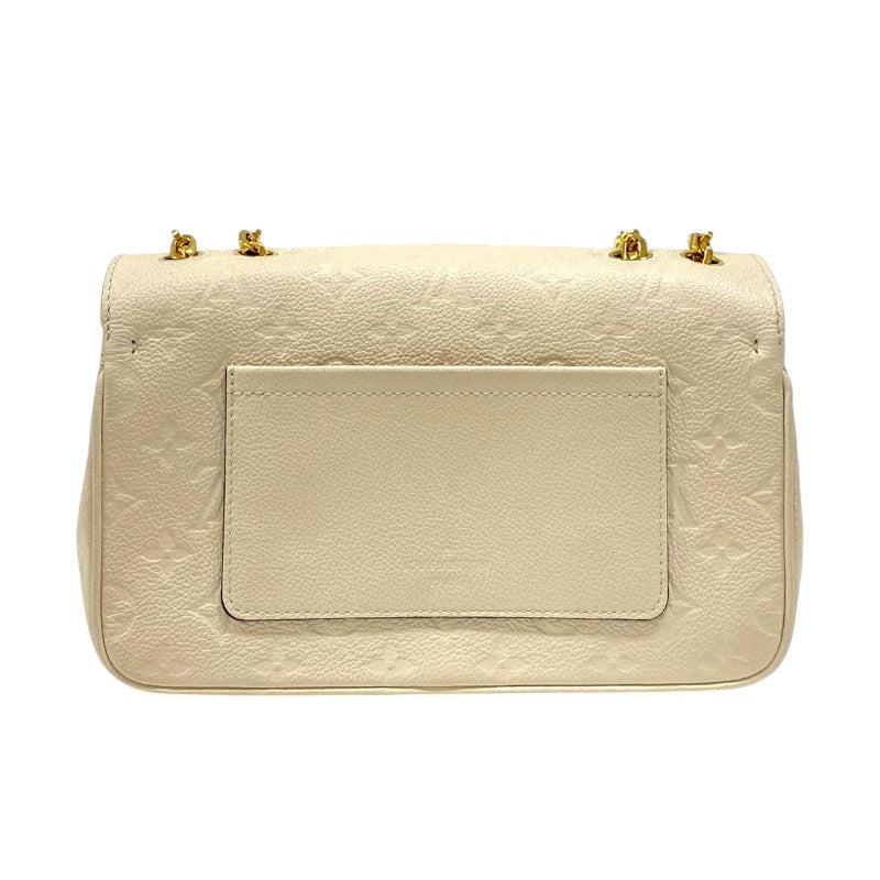 ルイ・ヴィトン LOUIS VUITTON マルソー M46201 クレーム ゴールド金具 モノグラム・アンプラント レディース ショルダーバッグ
