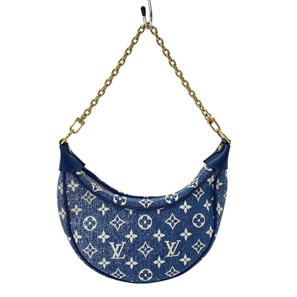 ルイ・ヴィトン LOUIS VUITTON ループ M81166 ブルー モノグラム・デニム レディース ショルダーバッグ