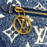 ルイ・ヴィトン LOUIS VUITTON ループ M81166 ブルー モノグラム・デニム レディース ショルダーバッグ