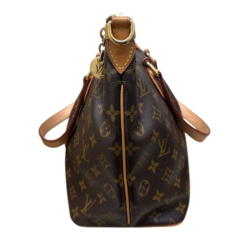 ルイ・ヴィトン LOUIS VUITTON パレルモPM M4015 ブラウン PVC レディース ハンドバッグ