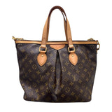 ルイ・ヴィトン LOUIS VUITTON パレルモPM M4015 ブラウン PVC レディース ハンドバッグ