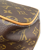 ルイ・ヴィトン LOUIS VUITTON パレルモPM M4015 ブラウン PVC レディース ハンドバッグ