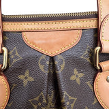 ルイ・ヴィトン LOUIS VUITTON パレルモPM M4015 ブラウン PVC レディース ハンドバッグ
