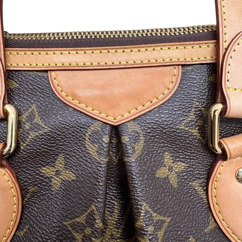 ルイ・ヴィトン LOUIS VUITTON パレルモPM M4015 ブラウン PVC レディース ハンドバッグ