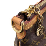 ルイ・ヴィトン LOUIS VUITTON パレルモPM M4015 ブラウン PVC レディース ハンドバッグ